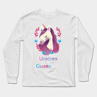 Unicorn Queen Long Sleeve T-Shirt